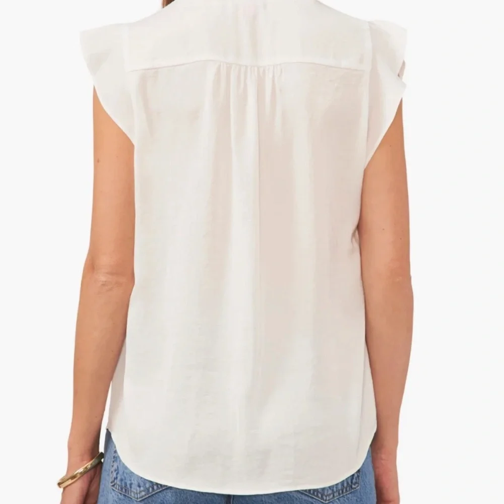 Vince Camuto New Ivory Top L – New with Tags – Elegant Blouse - Picture 2 of 8